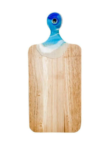 Ocean Wave Resin Bar Board, 13” x 5.5”
